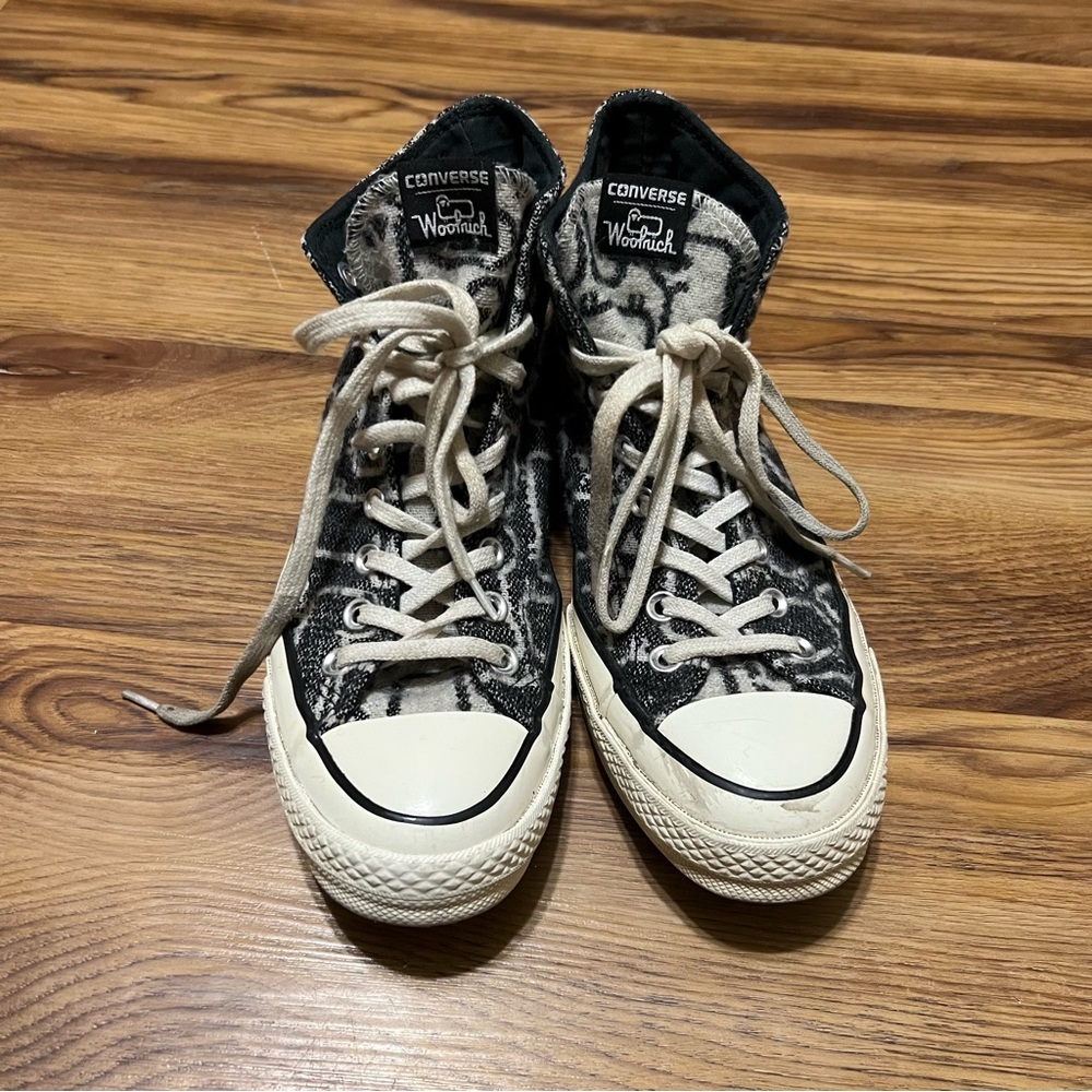 Converse Black and White Patterned High-Tops